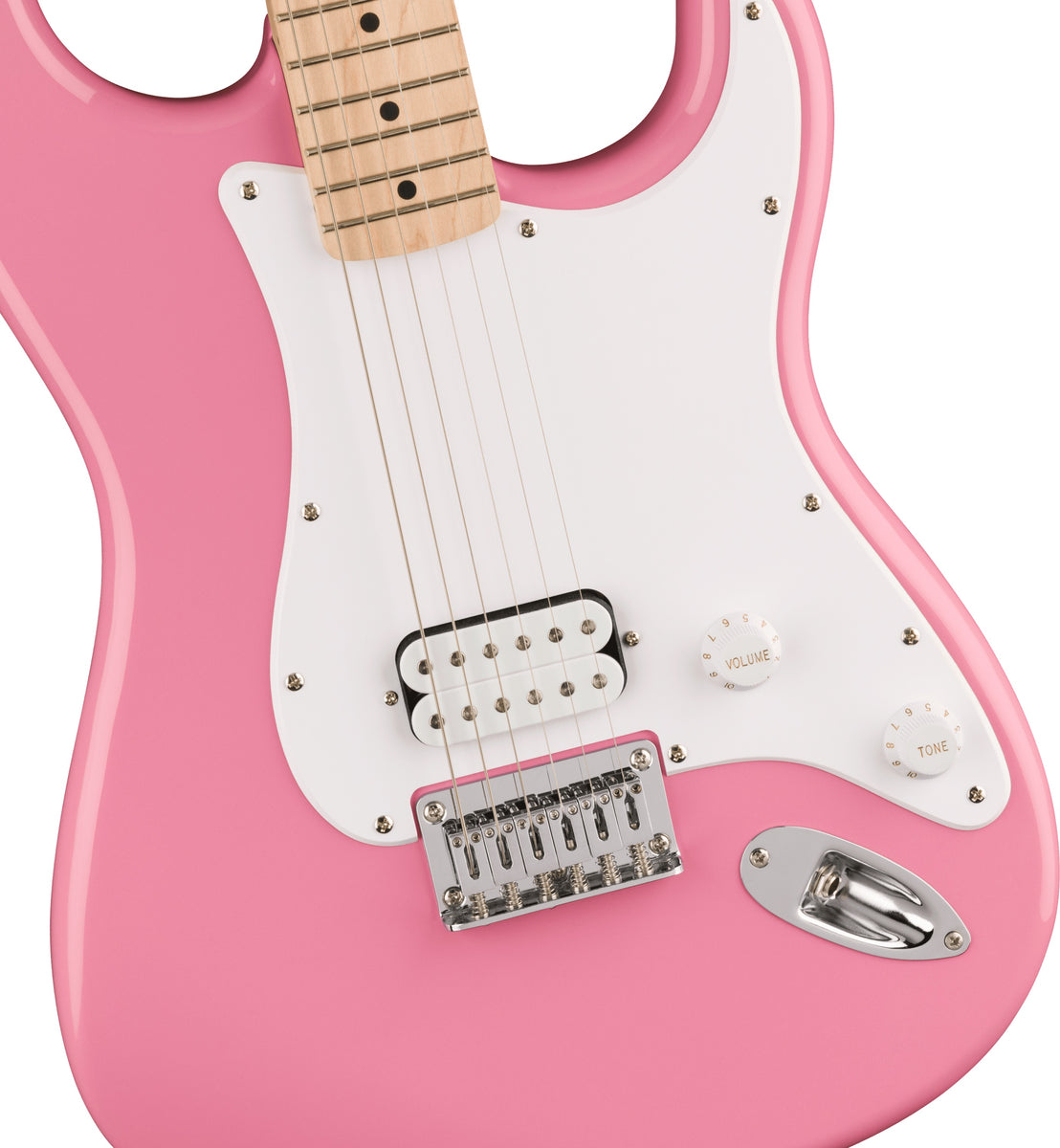 Squier Sonic Stratocaster HT H Electric Guitar Flash Pink – Music