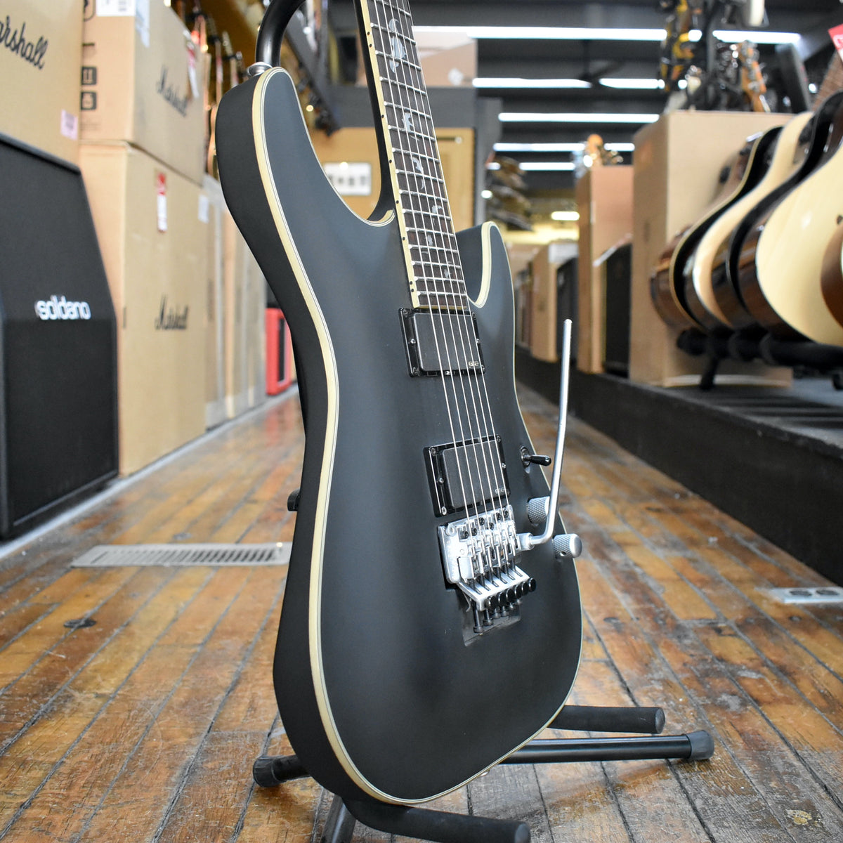 Schecter Korea Damien Platinum 6 FR Electric Guitar 2017 Satin