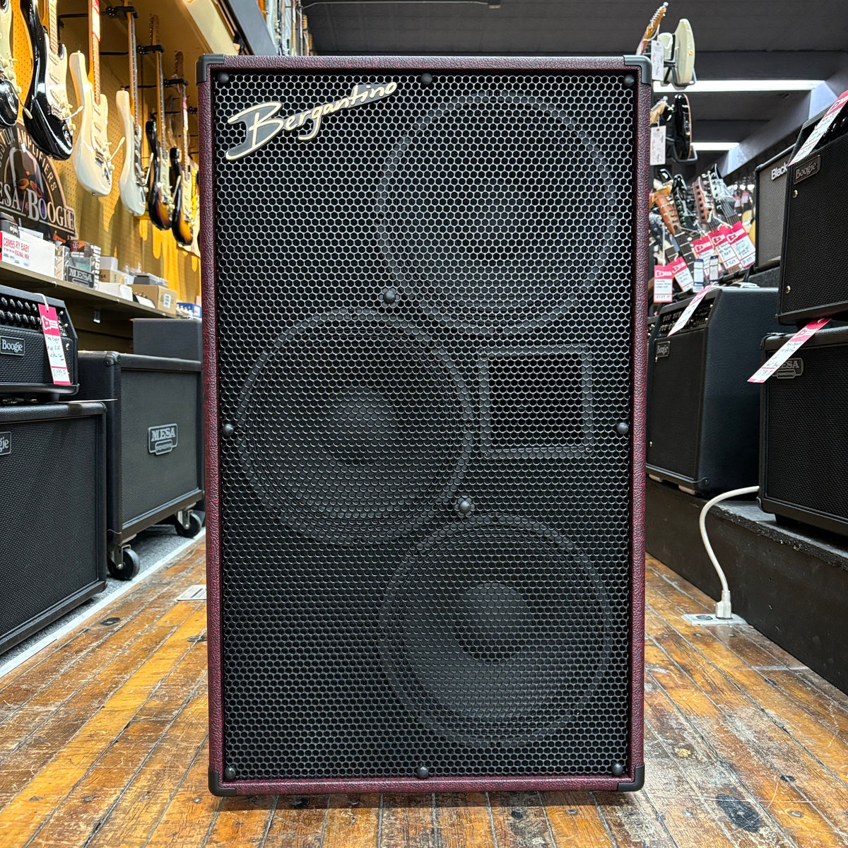 Bergantino HG410X Loudspeaker 4ohm 4x10 Cabinet Burgundy – Music