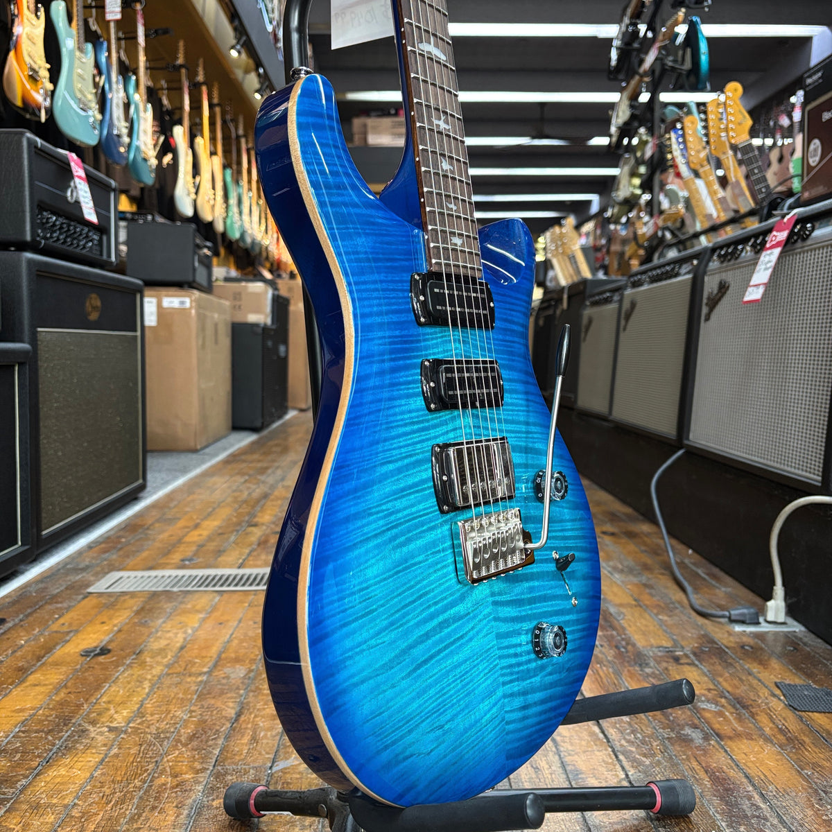 Paul Reed Smith SE Studio Electric Guitar Lake Blue w/Padded Gig