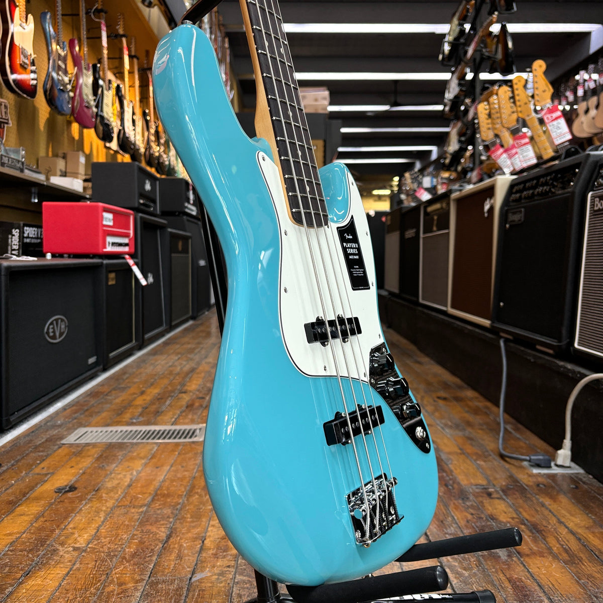 Fender Player II Jazz Bass Aquatone Blue w/Rosewood Fingerboard