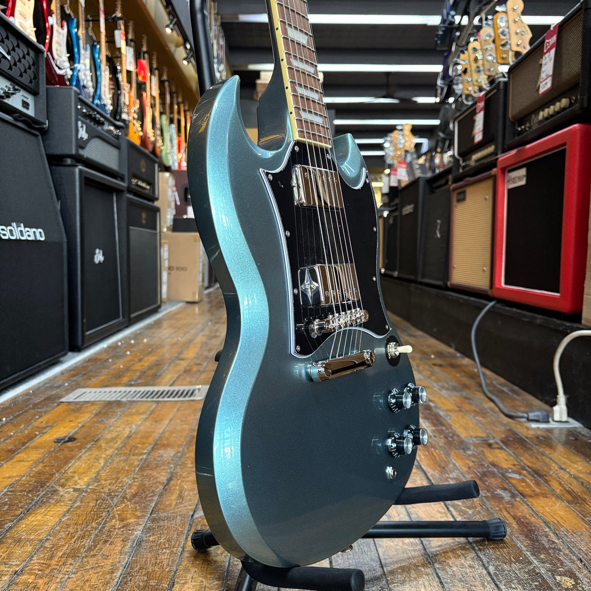 Epiphone SG Standard Electric Guitar Pelham Blue w/Padded Gig Bag