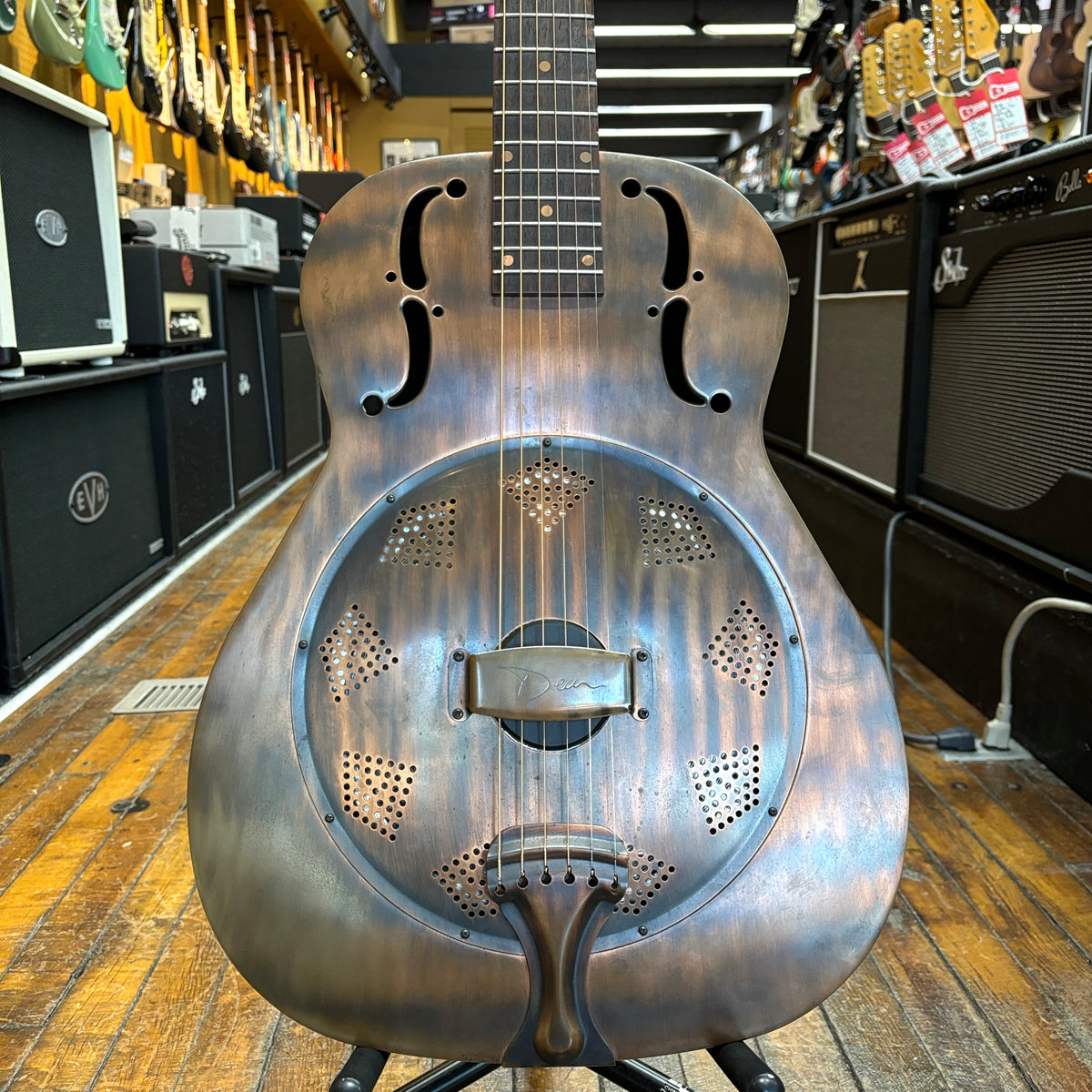 Dean Heirloom Resonator Acoustic Guitar Late 2000s Copper w/Dean Hard