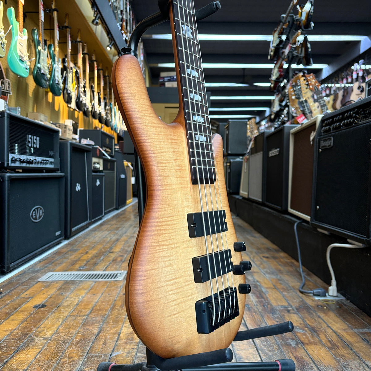 Spector Euro 5 LX 5-String Electric Bass Guitar Natural Sunburst w