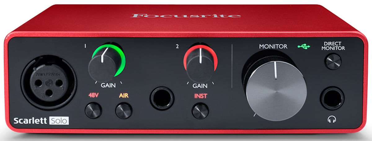 Focusrite Scarlett Solo 3rd Generation USB Audio Interface – Music