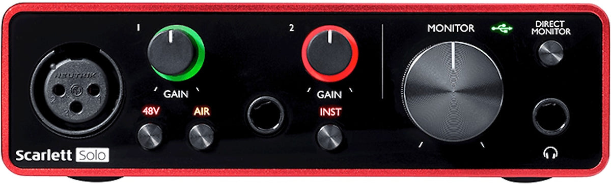Focusrite Scarlett Solo 3rd Generation USB Audio Interface – Music