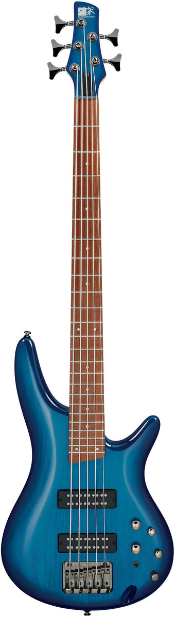 Ibanez Standard SR375E 5-String Bass Guitar Sapphire Blue – Music