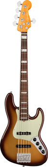 Fender American Ultra Jazz Bass V 5-String Mocha Burst w/Rosewood Fingerboard, Hard Case