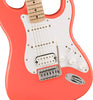 Squier Sonic Stratocaster HSS Electric Guitar Tahitian Coral