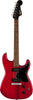 Squier Paranormal Strat-O-Sonic Electric Guitar Crimson Red Transparent