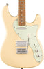 Squier Paranormal Stratocaster Deluxe Electric Guitar Vintage White