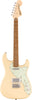 Squier Paranormal Stratocaster Deluxe Electric Guitar Vintage White