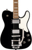 Squier Paranormal Troublemaker Telecaster Deluxe Bigsby Electric Guitar Black