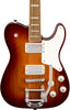 Squier Paranormal Troublemaker Telecaster Deluxe Bigsby Electric Guitar Honey Sunburst