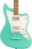 Squier Paranormal Baritone Jazzmaster HH Electric Guitar Sea Foam Green