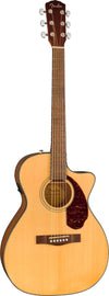 Fender CC-140SCE Concert Acoustic-Electric Guitar Natural w/Hard Case