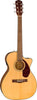 Fender CC-140SCE Concert Acoustic-Electric Guitar Natural w/Hard Case