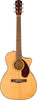 Fender CC-140SCE Concert Acoustic-Electric Guitar Natural w/Hard Case