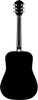 Fender FA-125 Dreadnought Acoustic Guitar Black w/Gig Bag