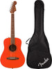 Fender California Standard Redondo Mini Acoustic Guitar Fiesta Red w/Gig Bag