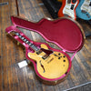 Gibson Custom Limited Edition 1960 ES-355 Reissue with Figured Maple Electric Guitar Antique Blonde, Light Aged w/Hard Case