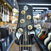 Spector Icon NS-5 Neck Through 5-string Electric Bass Guitar Black and Blue Gloss w/Padded Gig Bag