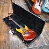 Tom Anderson Guitarworks Drop Top Hollow Chambered Electric Guitar Fire Wipeout w/Hard Case