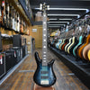 Spector Icon NS-5 Neck Through 5-string Electric Bass Guitar Black and Blue Gloss w/Padded Gig Bag