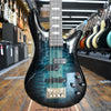 Spector Icon NS-2 Neck Through Electric Bass Guitar Black and Blue Gloss w/Padded Gig Bag