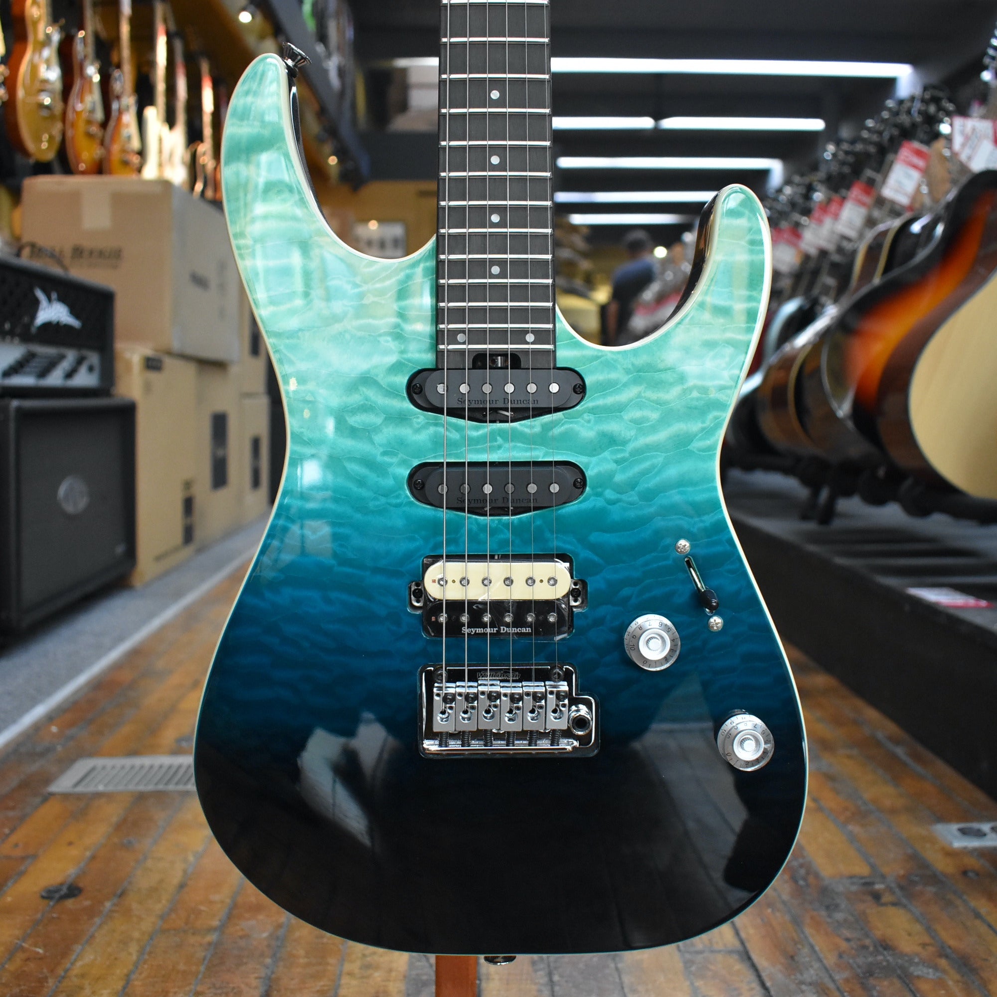 Charvel Pro-Mod Plus Dinky DK24 HSS QM Electric Guitar Blue