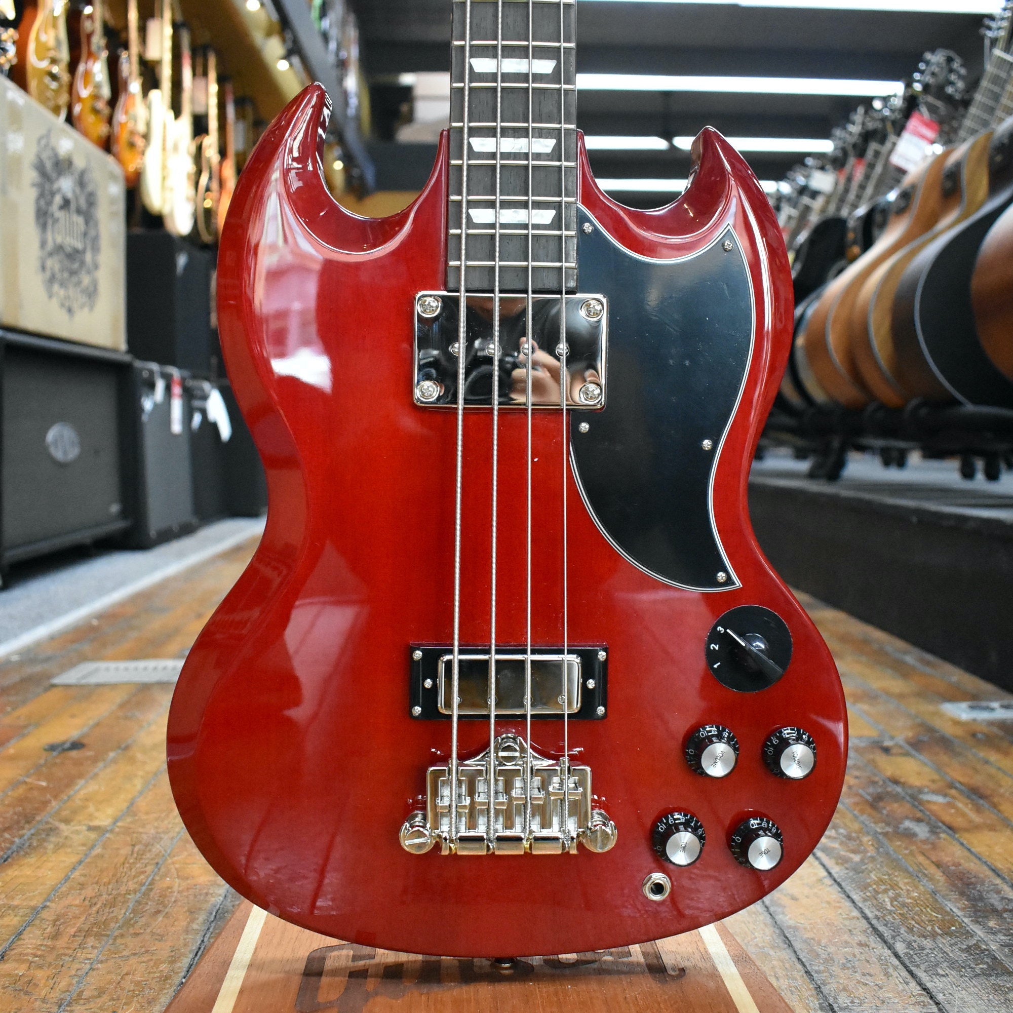 Epiphone EB-3 Bass Guitar Cherry – Music Makers