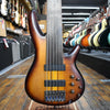 Ibanez SRF706 6-String Fretless Bass Guitar 2019 Brown Burst Flat w/Padded Gig Bag