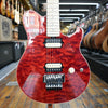 Ernie Ball Music Man 30th Anniversary Axis Electric Guitar Translucent Red Quilt w/Hard Case