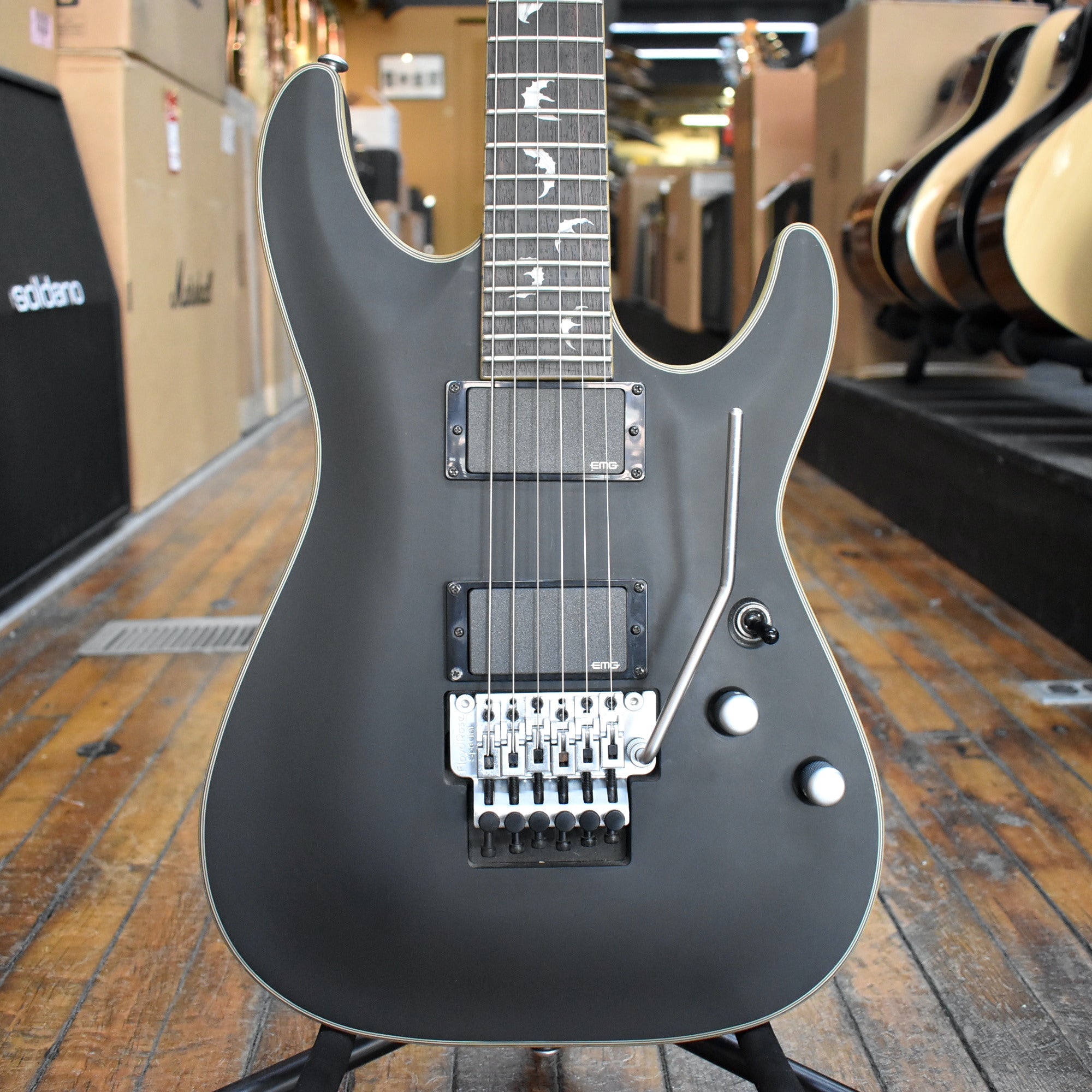 Schecter Korea Damien Platinum 6 FR Electric Guitar 2017 Satin