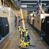 EVH Striped Series Frankenstein Frankie Electric Guitar Black with Yellow Stripes, Relic w/Padded Gig Bag
