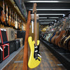 Fender Limited Edition American Ultra II Stratocaster HSS Electric Guitar Grafitti Yellow w/Roasted Maple Neck, Custom Pickups, Hard Case