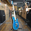 Ernie Ball Music Man 30th Anniversary Axis Electric Guitar Translucent Blue Quilt w/Hard Case