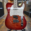 Tom Anderson Custom Top T Classic Contoured Electric Guitar Natural Red Burst w/Binding, Hard Case