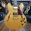 Gibson Custom Limited Edition 1960 ES-355 Reissue with Figured Maple Electric Guitar Antique Blonde, Light Aged w/Hard Case