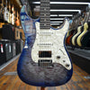 Tom Anderson Custom Drop Top Classic Electric Guitar Abalone to Deep Ocean Blue Burst with Binding w/Hard Case