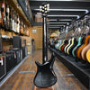 Spector Icon NS-5 Neck Through 5-string Electric Bass Guitar Black and Blue Gloss w/Padded Gig Bag
