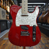 Tom Anderson Guitarworks T Classic Contoured Electric Guitar Transparent Red Dark Grain w/Padded Gig Bag