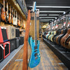 Tom Anderson Guitarworks Custom Drop Top Electric Guitar Bora Bora Blue with Binding, Hard Case
