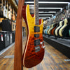 Tom Anderson Guitarworks Drop Top Hollow Chambered Electric Guitar Fire Wipeout w/Hard Case