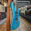 Tom Anderson Guitarworks Custom Drop Top Electric Guitar Bora Bora Blue with Binding, Hard Case