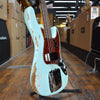 Fender Custom Shop 1961 Jazz Bass Heavy Relic Super Faded Aged Daphne Blue w/Matching Headstock, Hard Case