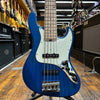 Sadowsky MetroLine 21-fret Vintage J/J Bass, Swamp Ash Body, 5-string Ocean Blue Transparent Satin w/Padded Gig Bag