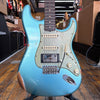 Fender Custom Shop Limited Edition 1959 Stratocaster HSS Relic Daphne Blue Metallic w/Hard Case