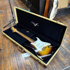 Fender Custom Shop Limited Run 1957 Stratocaster Relic Faded Aged 2-Tone Sunburst w/Gold Hardware, Tweed Case