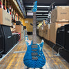 Tom Anderson Custom Drop Top Electric Guitar Deep Bora Bora Blue with Binding, Hard Case